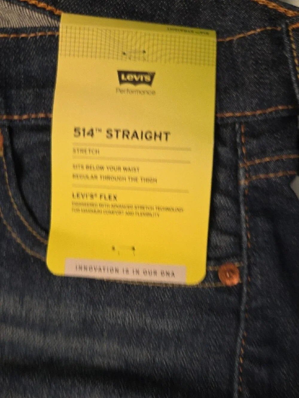 Levi's 514 Straight Men's Jeans in Dark Indigo Wash